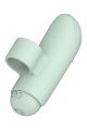 Ерекционное кольцо с вибропулей и вибратор на пальчик Dream Toys GLAM мятный
