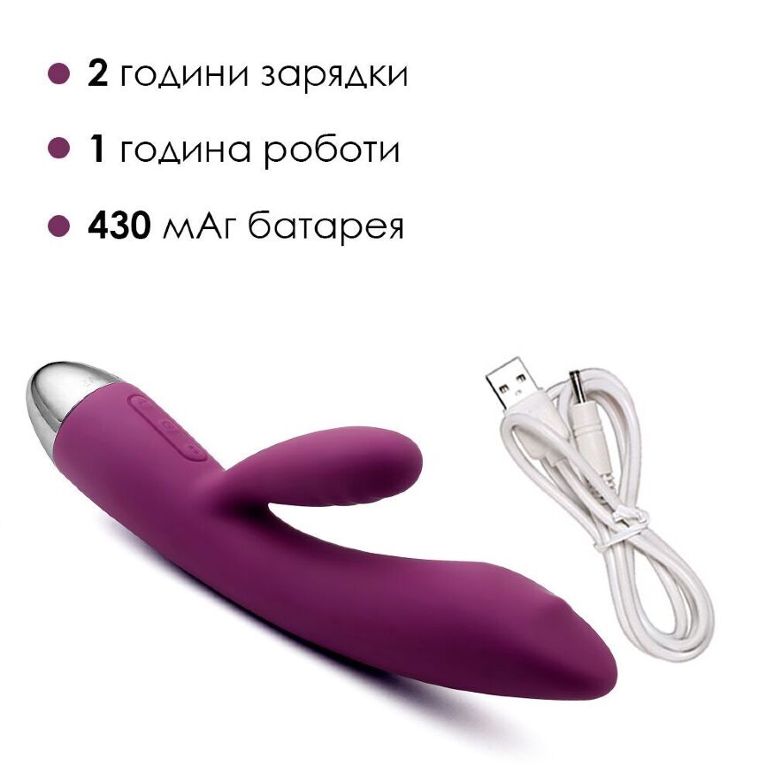 Вибратор кролик с жемчужной стимуляцией точки G Svakom Trysta Violet (мятая упаковка)