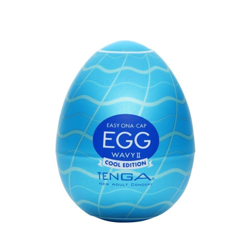 Мастурбатор-яйцо Tenga Egg Wavy II Cool