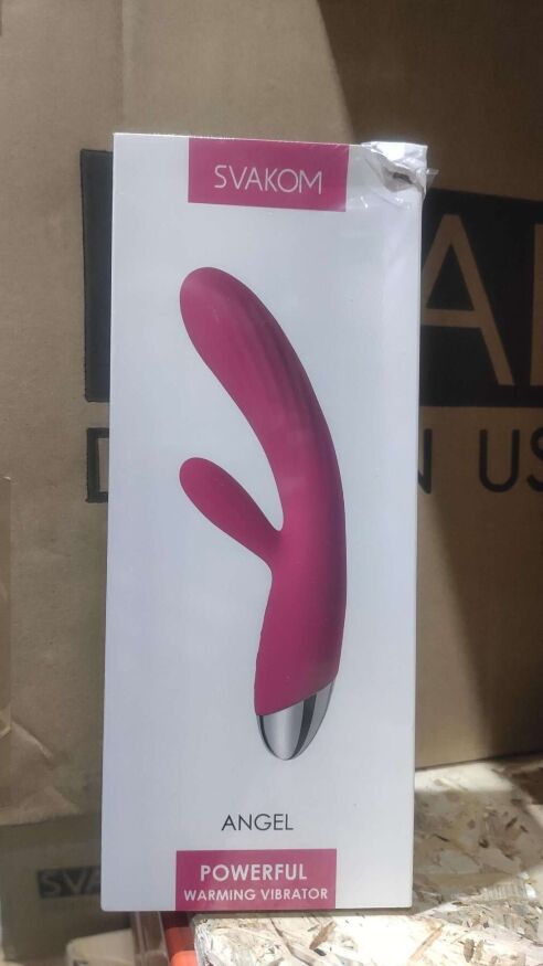 Интеллектуальный вибратор кролик с подогревом Svakom Angel Plum Red (мятая упаковка)