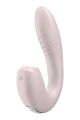 Двойной смарт вибратор с вакуумной стимуляцией клитора Satisfyer Sunray Connect App Pink