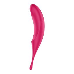 Вакуумный двусторонний стимулятор Satisfyer Twirling Pro Red