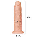 Реалістичний фалоімітатор значного розміру King-Sized Realistic Long Dildo 11" Flesh