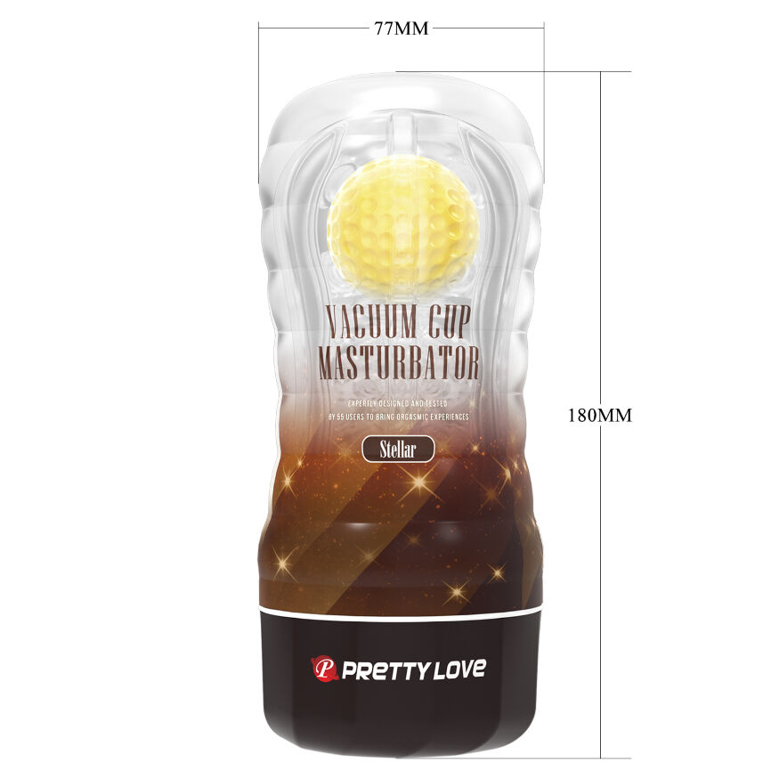 Мастурбатор - Pretty Love Vacuum Cup Masturbator Stellar Yellow