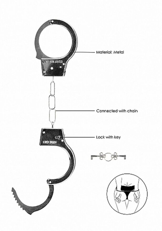Наручники - Ouch! Beginner's Handcuffs Metal