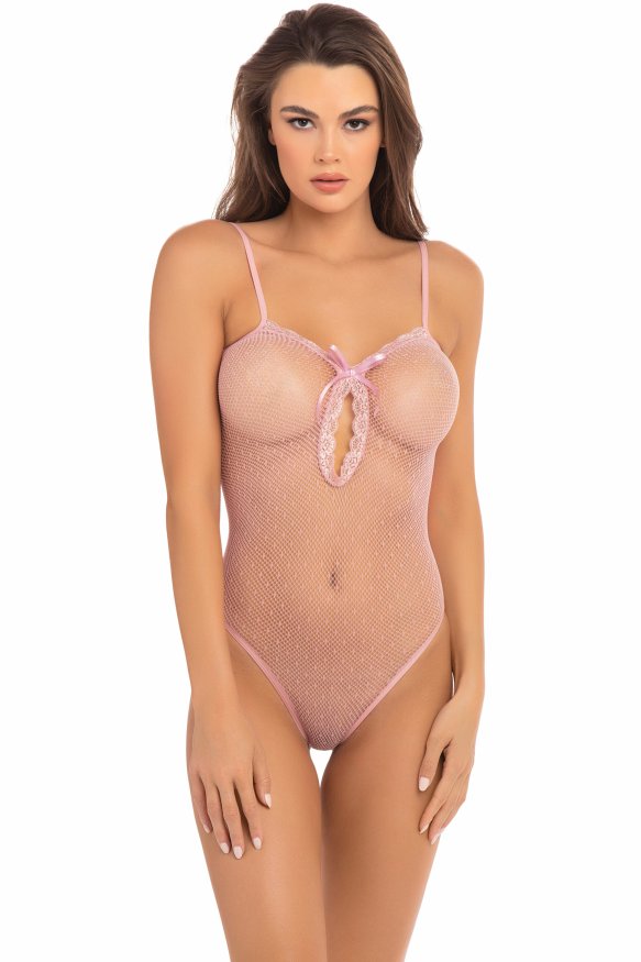 Боді в сітку UNDONE SEE THROUGH BODYSUIT PINK, OS