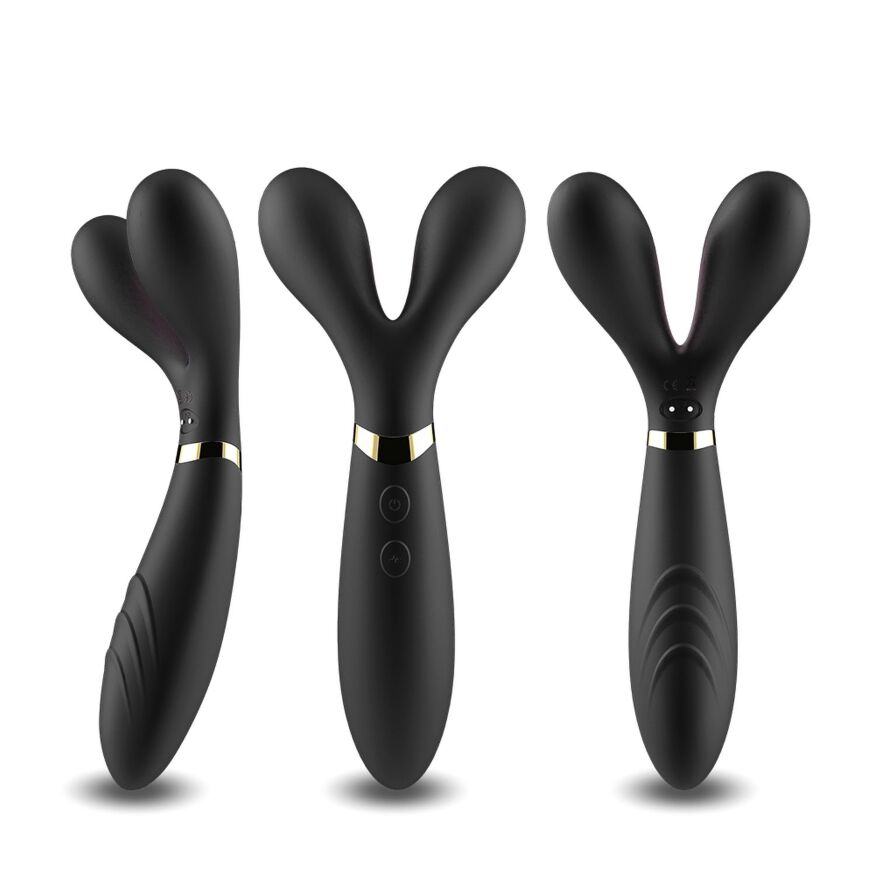 Двусторонний вибростимулятор Boys of Toys - Y-Wand Black, BS5200026