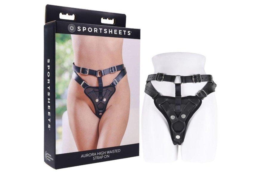 Трусики для страпонів Sportsheets Aurora High Waisted чорні
