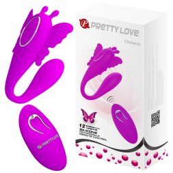 Вибромассажер для пар серии Pretty Love - CHIMERA 12 FUNCTIONS