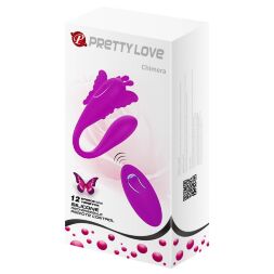 Вибромассажер для пар серии Pretty Love - CHIMERA 12 FUNCTIONS