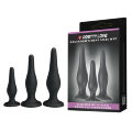 Набір анальних пробок - Pretty Love Begginer's Mini Anal Kit Black