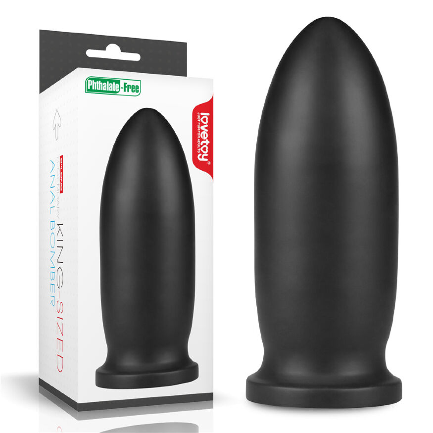 Огромная анальная пробка в черном цвете King-Sized Anal Bomber 9"