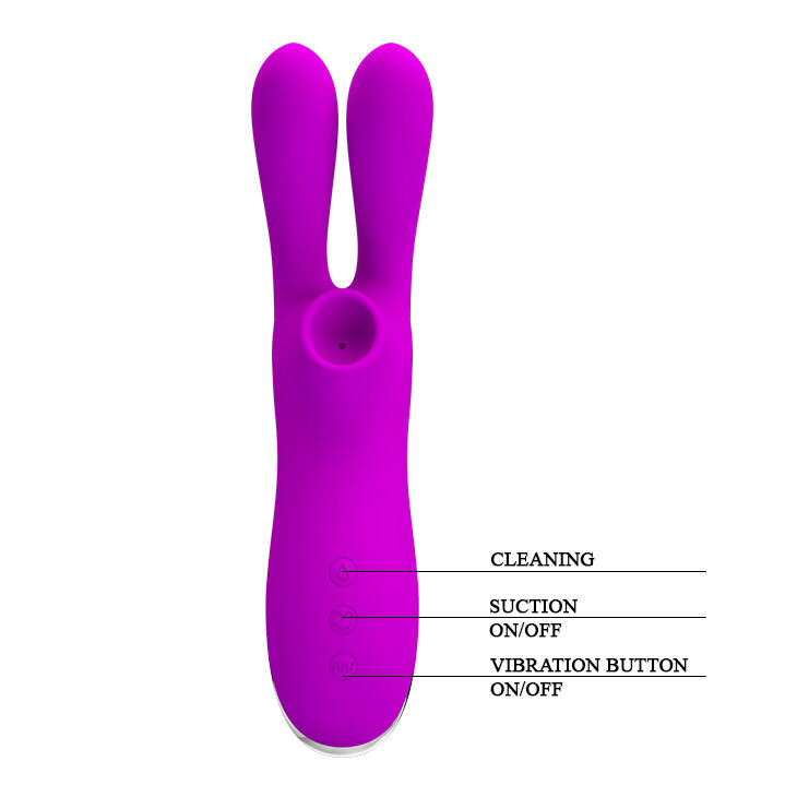 Клиторальный стимулятор - Pretty Love Ralap Sucking Vibrator Purple