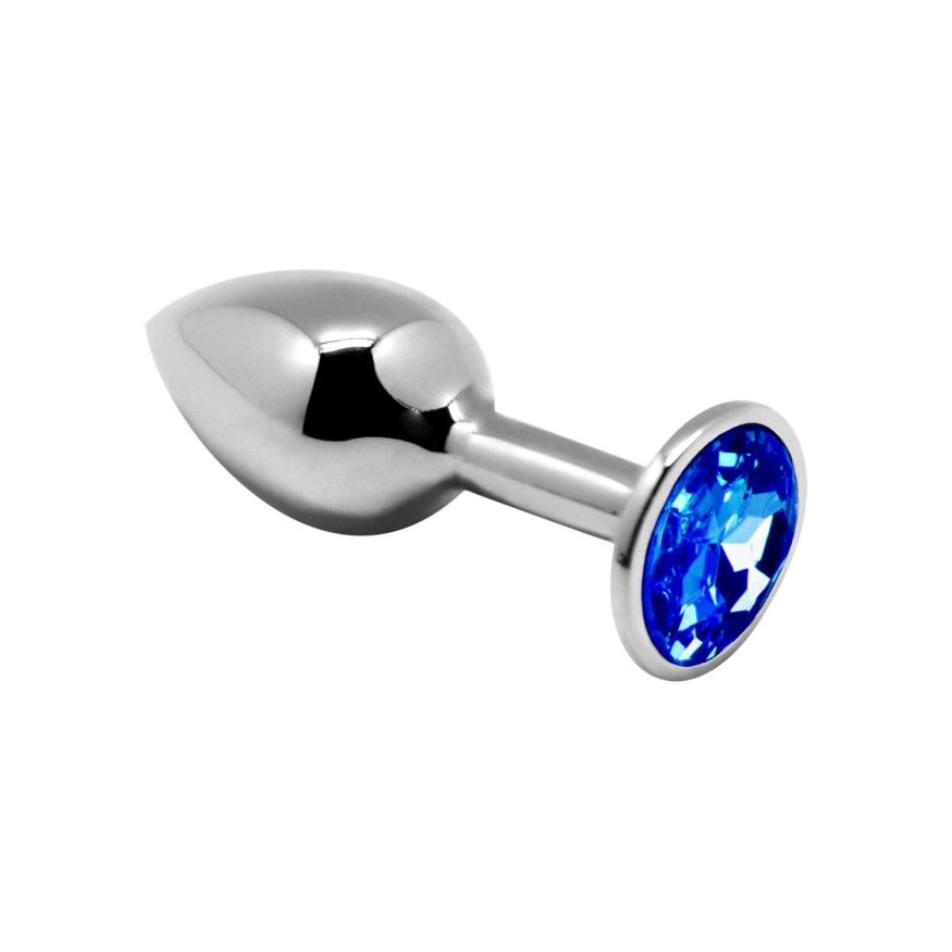 Анальная пробка Alive Mini Metal Butt Plug Blue M