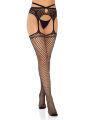 Черные чулки Leg Avenue Net Garterbelt Black