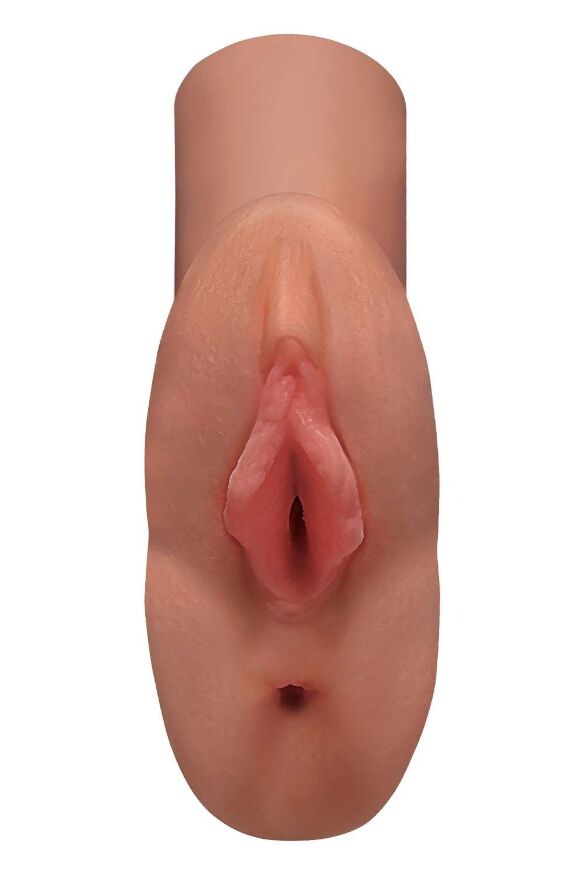 Мастурбатор Pipedream PDX Plus Perfect Pussy Double бежевый, 14 см