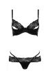 Комплект белья NORTH SET black S/M - Passion