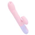 Вібратор - Silicone Vibrator USB 7 Function and Thrusting Function / Heating Pink