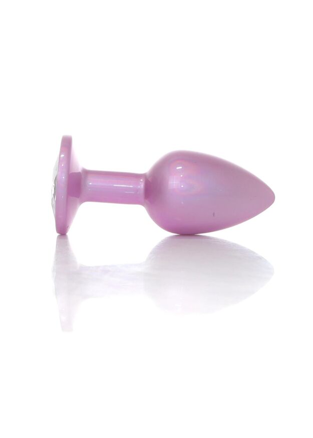 Анальна пробка - Jewellery Pearl Pink Plug Clear S