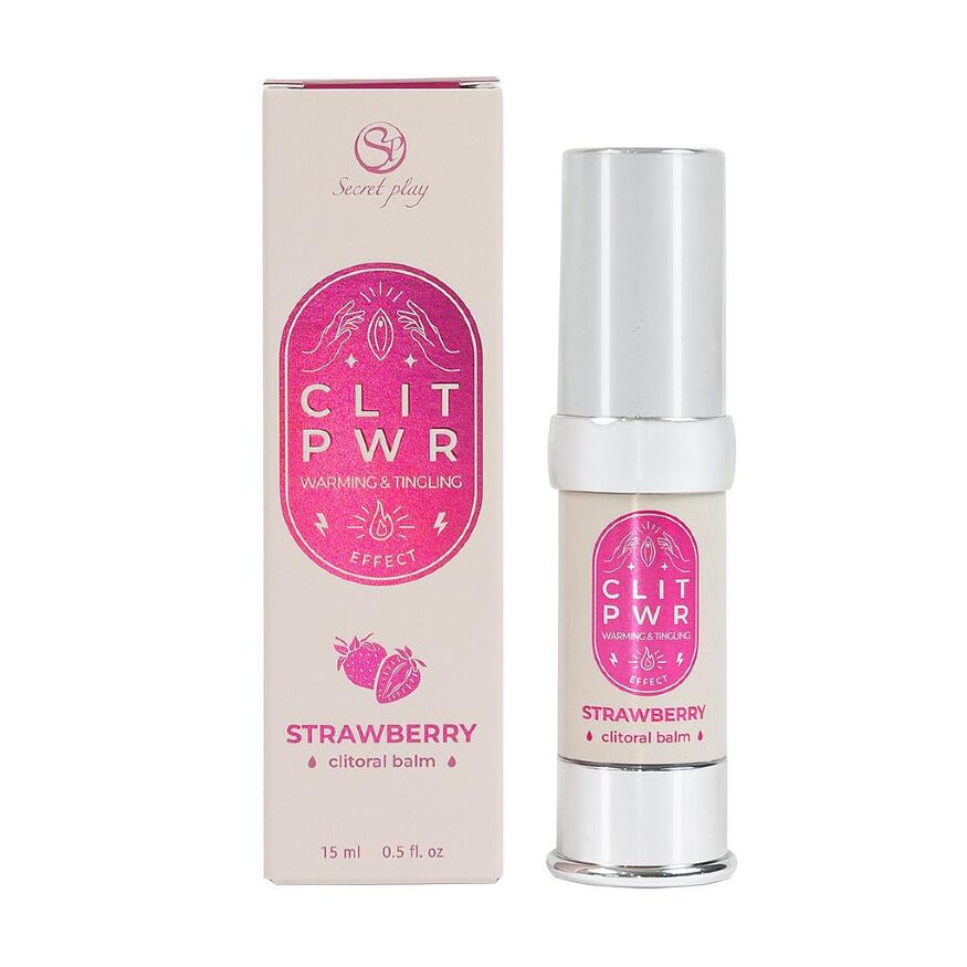 Бальзам для клітора - Secret Play Clit Pwr Strawberry, 15 мл