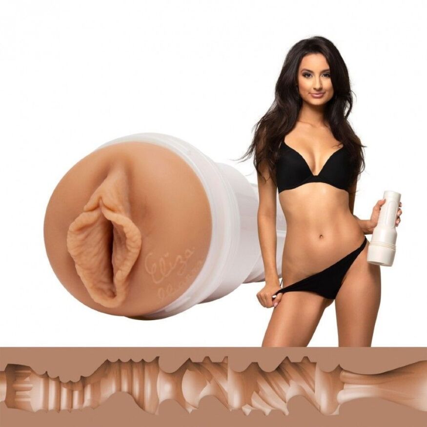 Мастурбатор вагіна з кібершкіри у колбі Fleshlight Girls Eliza Ibarra Ethereal, бежевий