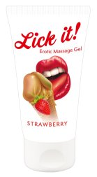 Оральне мастило Lick It! Strawberry 50 мл (веганська)