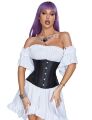 Корсет Star Night Corset с крючками и шнуровкой, черный, XL