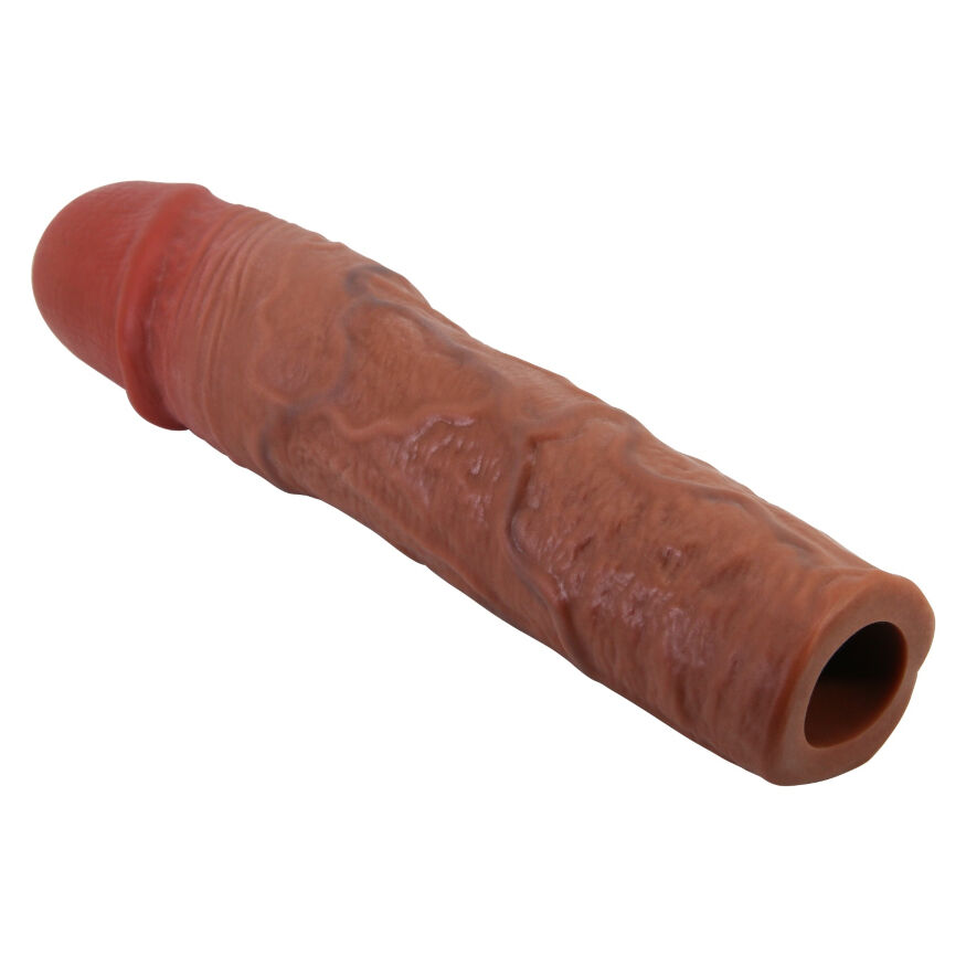 Удлиняющая насадка презерватив Pretty Love - Stevenson 8.1" Brown, BI-026268-1