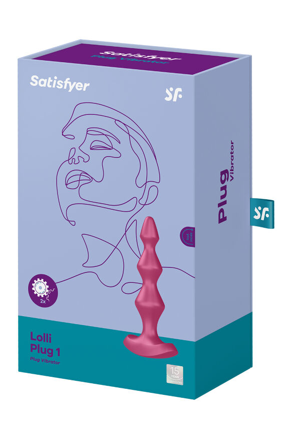 T360140 Анальная пробка с вибрацией Satisfyer Lolli-Plug 1 Berry