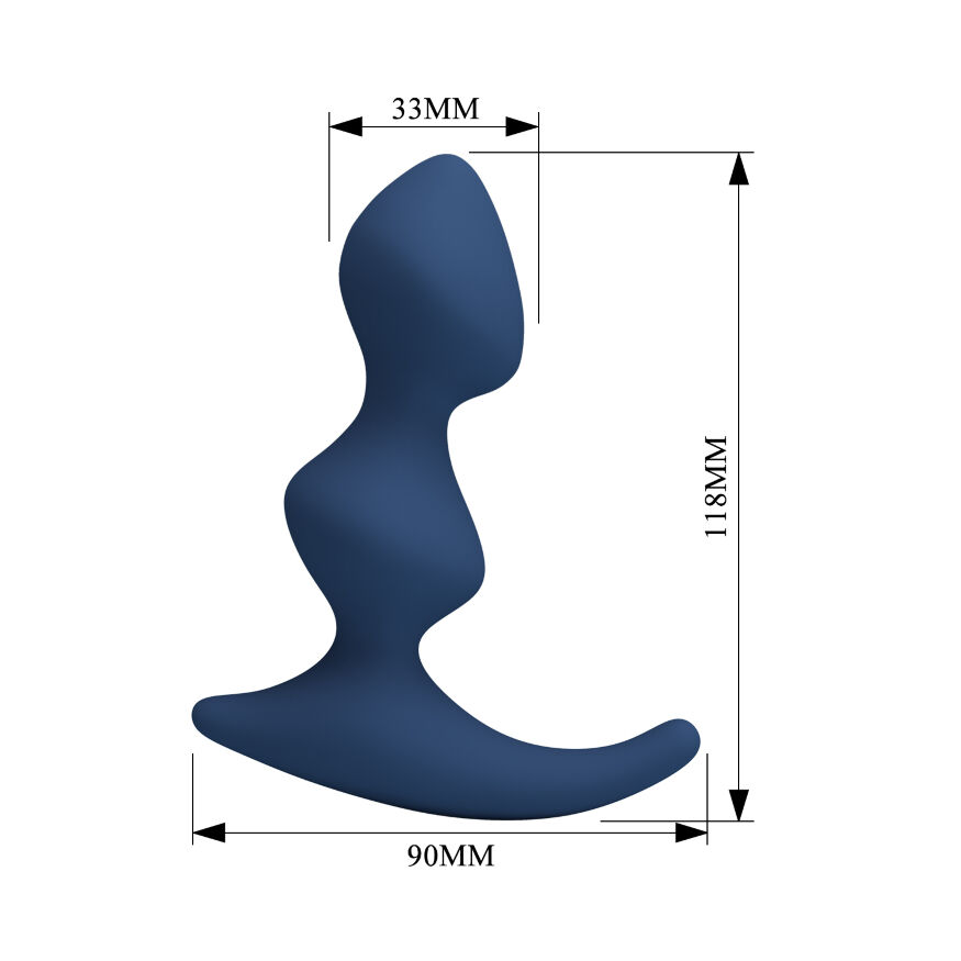 Масажер простати MR.PLAY - David Silicone Prostate Massager, BI-040241-MR