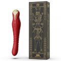 Вибромассажер с фрикциями и управлением со смартфона  ZALO KING, Wine Red