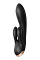 Смарт вибратор кролик Satisfyer Double Flex Connect App Black