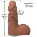 Фаллоимитатор небольшого размера Doc Johnson The Realistic Cock ULTRASKYN - 5 Inch with Balls Caramel