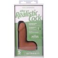 Фаллоимитатор небольшого размера Doc Johnson The Realistic Cock ULTRASKYN - 5 Inch with Balls Caramel