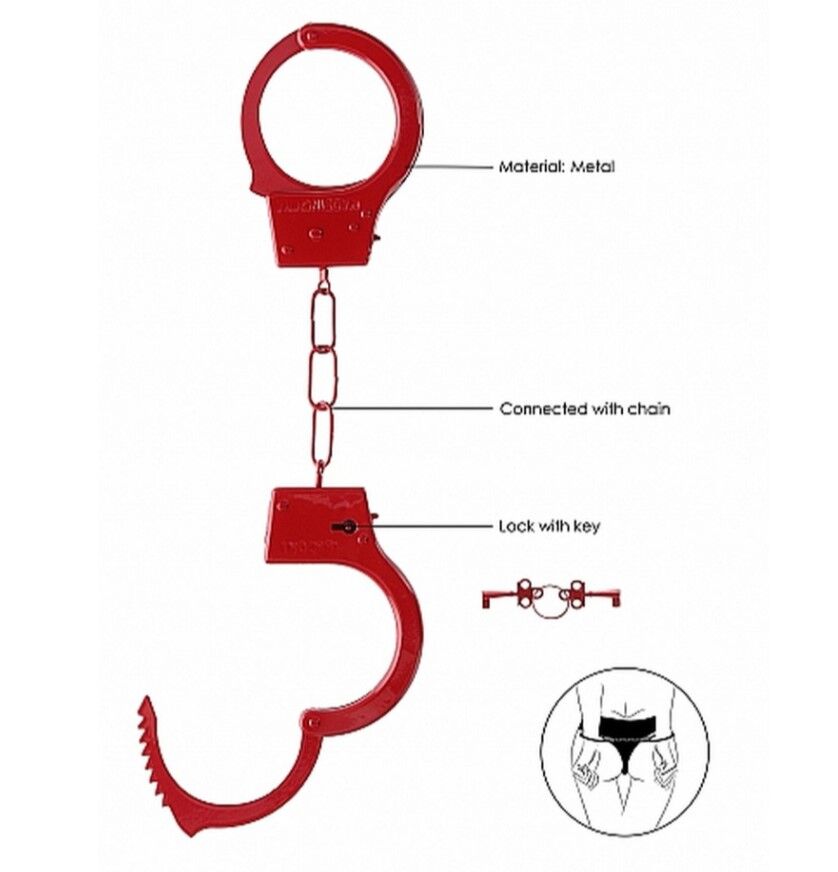 Наручники - Ouch! Beginner's Handcuffs Red
