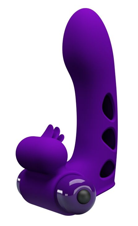 Кліторальний стимулятор на палець Pretty Love-Orlando Finger Violet, BI - 014836-1