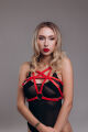 Портупея в виде звезды A5 Candy Hero A5 полиуретан, красная, One Size