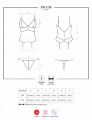 Корсет Obsessive 810-COR-1 corset &amp; thong black L/XL