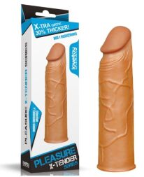 Подовжувач пенісу LoveToy Pleasure X-Tender Penis Sleeve Add 1" Brown