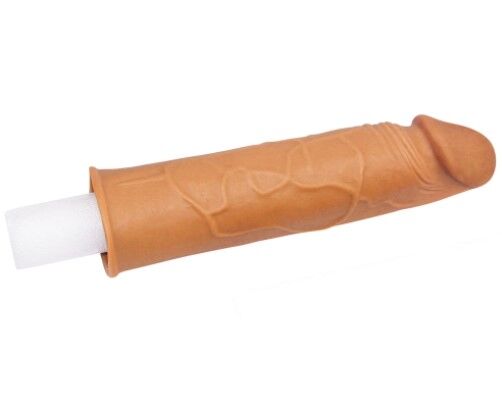 Подовжувач пенісу LoveToy Pleasure X-Tender Penis Sleeve Add 1" Brown