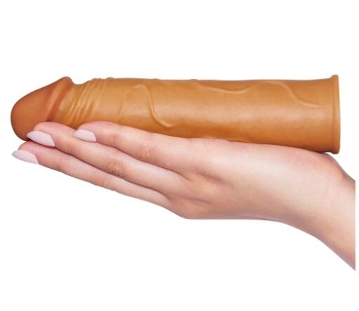Подовжувач пенісу LoveToy Pleasure X-Tender Penis Sleeve Add 1" Brown