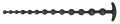 Гнучкий анальний ланцюжок збільшеної довжини. Black Velvets Anal Beads Silic