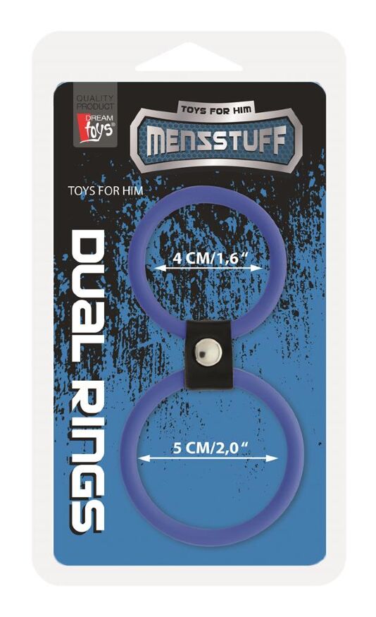 Кольцо двойное MENZSTUFF DUAL RINGS, BLUE