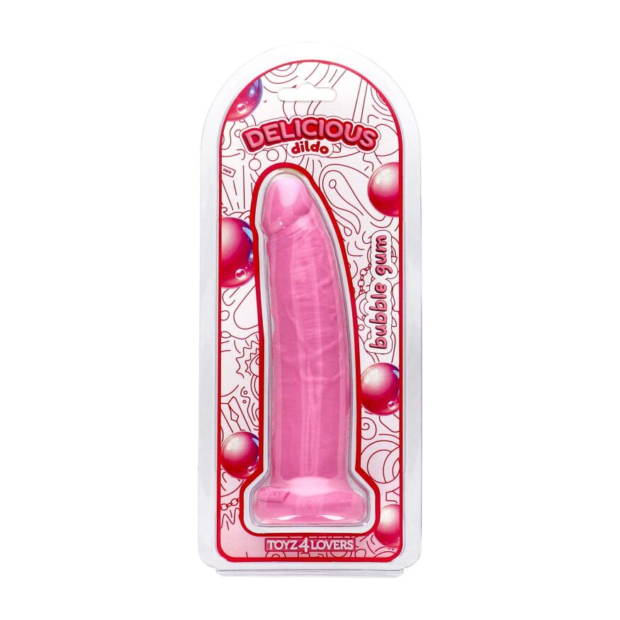 Фалоімітатор з ароматом жуйки - Toyz4lovers Delicious Dildo Bubble Gum, 19,5 см