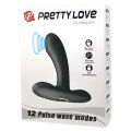 Массажер простаты Pretty Love Remington с пульсацией, черный, 11 х 2.8 см