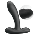 Массажер простаты Pretty Love Remington с пульсацией, черный, 11 х 2.8 см