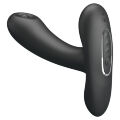 Массажер простаты Pretty Love Remington с пульсацией, черный, 11 х 2.8 см