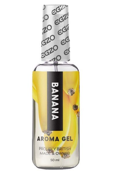 Съедобный гель-лубрикант EGZO AROMA GEL - Banana, 50 мл