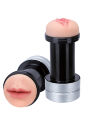 Двухсторонний мастурбатор REALSTUFF 2 IN 1 HUMMER - MOUTH &amp; VAGINA