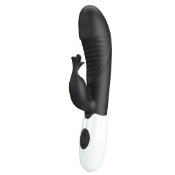 Вібратор-кролик - Pretty Love Rasmussen Dual Vibrator Black